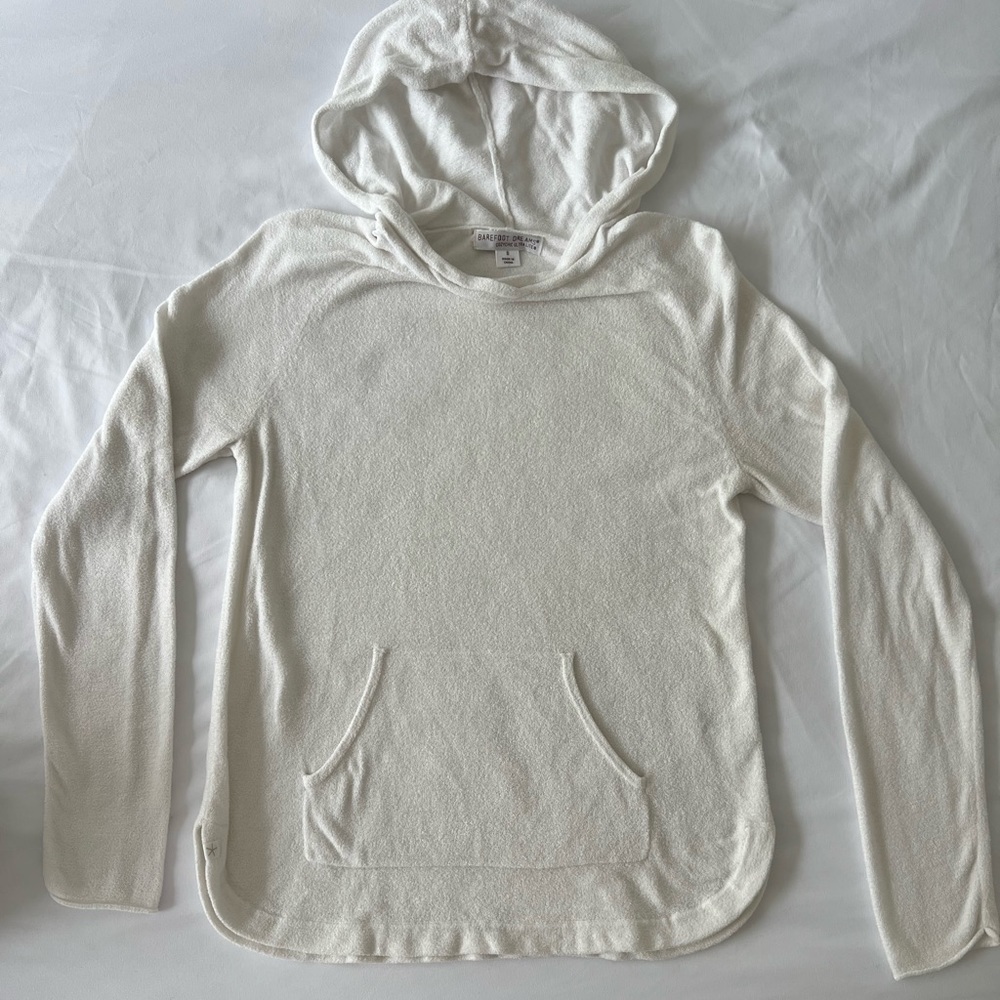 Barefoot Dreams white hoodie